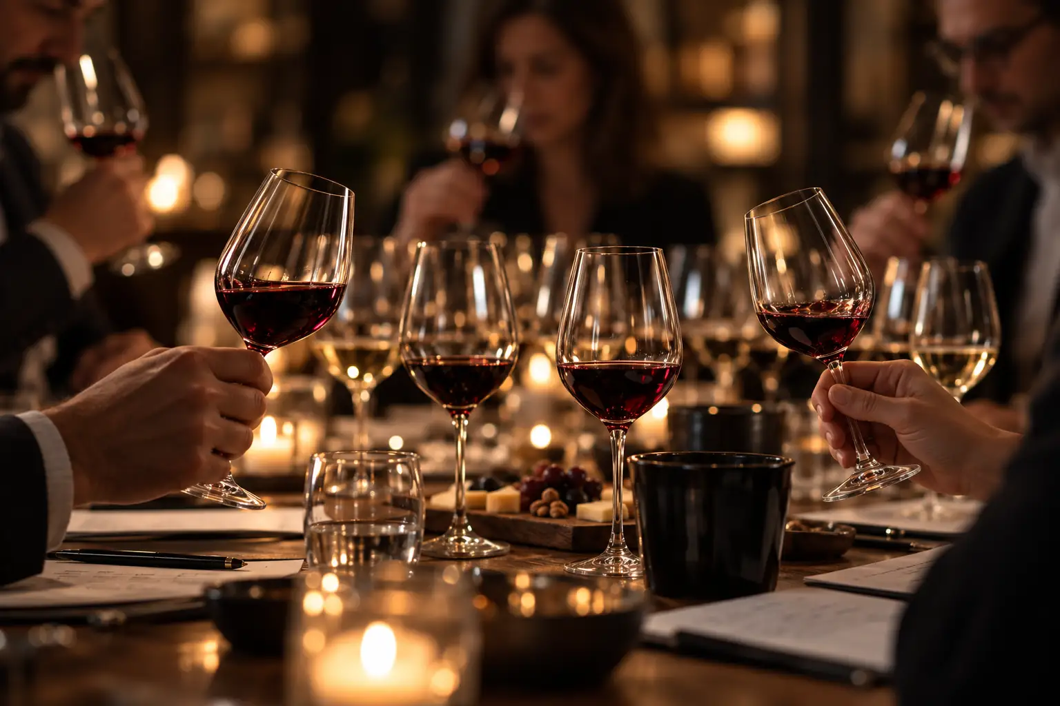 Encontro de degustação de vinhos